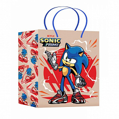 PMK-117650-SN Пакет подарочный крафт Sonic Соник m, 18*23*10 см ЧУДО ПРАЗДНИК