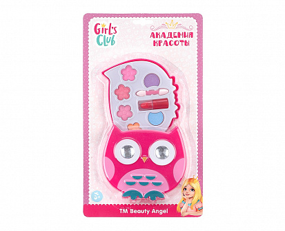 Фото IT106464 Косметика для детей "Girl's Club" в наборе: тени, губная помада, на блистере 30,5*18*3,5 см