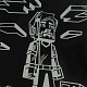 миниатюра LORI Гри-002 Гравюра 18*24 Мир пикселей "Пиксельный человек"