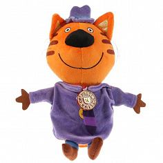 V92559/20 Мягкая игрушка "мульти-пульти" три кота. папа кот 20см, озвуч. русс. чип в пак.