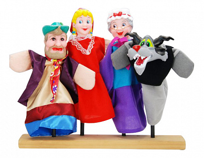Фото 68318 Кукольный театр "Красная шапочка", 4 куклы