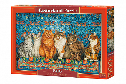 Фото товара Пазлы B-53469 Коты-аристократы, 500 деталей Castor Land