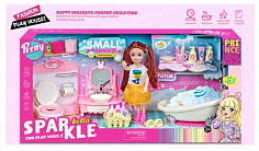 2768901 Кукла малышка 7023 Ванная комната с аксесс. в кор.