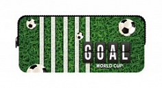 Пенал-косметичка ПЧЕЛКА 200*90*55мм, БОЛЬШОЙ, 2секции,ткань (К-12 ФУТБОЛЬНОЕ ПОЛЕ 2022) (1/20)