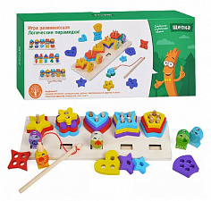 D1729-3 Игра развивающая "Фигурная рыбалка" в коробке
