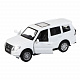 миниатюра 1251430JB ТМ "Автопанорама" Машинка металлическая, 1:43 Mitsubishi Pajero 4WD Tubro,белый, инерция, 