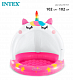 миниатюра 58438NP Бассейн надувной детский "Единорожка", 102 х 102 см, с навесом, 1-3 года, 58438NP INTEX