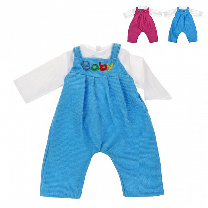 Фото товара KQ079715 Одежда для куклы 39-45см: костюм в ассорт., пакет с вешалкой