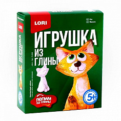 LORI Гл-004 Игрушка из глины "Кот"