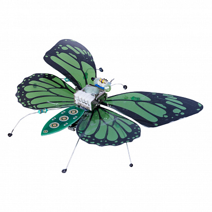 Фото ВВ5916 Конструкторский набор для творчества Кибер-бабочка, Bondibon, подсветка, рамка, BOX 20*20*5cм