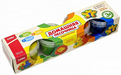 LORI Пт-018 Радужный песок. Набор из 4 цветов по 140 гр, формочка