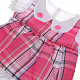 миниатюра KQ079735 Одежда для куклы 39-45см: костюм роз. в клетку, пакет с вешалкой