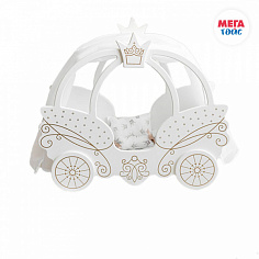 МТ 72320 Игрушка детская кровать из коллекции Shining Crown. Цвет: белоснежный шёлк