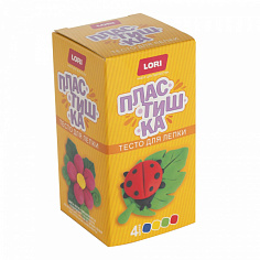 LORI Тдл-033 Пластишка. Тесто для лепки. Набор № 21 (4цв по 50 г)