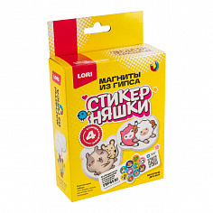 LORI Мо-001 Магниты из гипса Стикерняшки "Весёлые друзья"