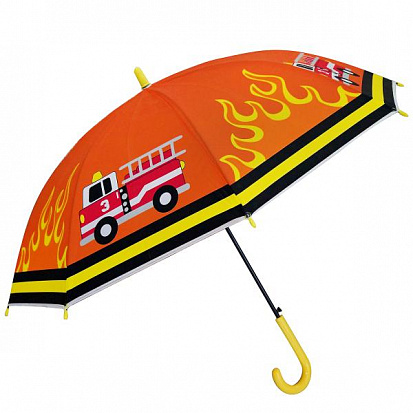Фото UMT50-RIS Зонт цветной 50 см, с рис., пвх матовый, в ассорт., со свистком в пак.