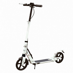 641474 Самокат X-Match ProTec, 100 % алюм., 200 мм PU, 2 аморт., ручной тормоpз, склад. кнопкой авто