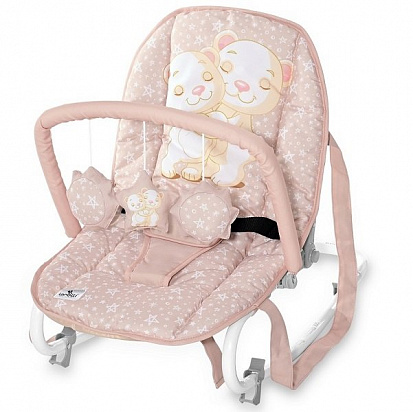 Фото товара Стульчик-качалка Lorelli (Top Relax) Rock Star (Розовый / Cameo Rose Hug 2128)