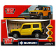 миниатюра JIMNY-12-YEBK Машина металл SUZUKI JIMNY 11,5 см, двери, багаж, инерц, желтый, кор. Технопарк