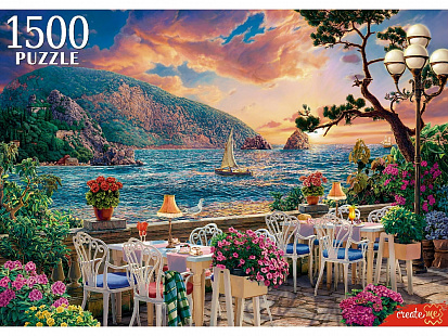Фото товара Ф1500-6637 ПАЗЛЫ 1500 элементов. ВЕЧЕР В КРЫМУ (арт. Ф1500-6637)