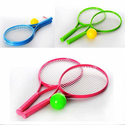 Фото товара Т2957 Ракетки тенисные с мячиком ЛЕТО 53*24см