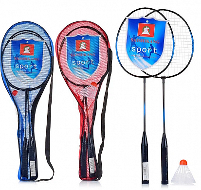 Фото товара 00-1968 Бадминтон (2 ракетки, волан) в сумке