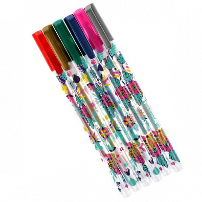 Фото GPM-68047-ENCH Ручки гелевые ЭНЧАНТИМАЛС металлик, 6 цветов Умка