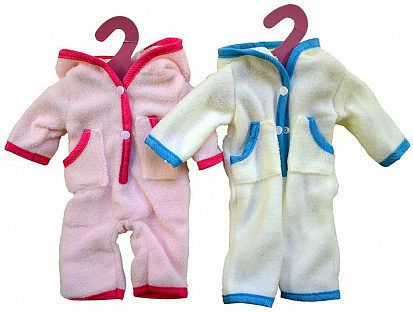 Фото KQ079713 Одежда для куклы 39-45см: комбинезон в ассорт., пакет с вешалкой