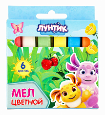 Ц-76998 Мел цветной 6шт Лунтик в карт. упак., европод Centrum