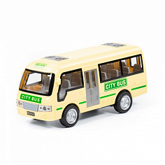 ПОЛЕ79893 "Городской автобус", автомобиль инерционный (со светом и звуком) (в пакете)