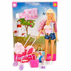 8380-DEFA НАБОР ИЗ 2-Х КУКОЛ (МАМА+РЕБЕНОК) С АКСЕСС., В АССОРТ. В КОР.