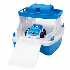 Т7860 Паром пластмассовый с машинкой 