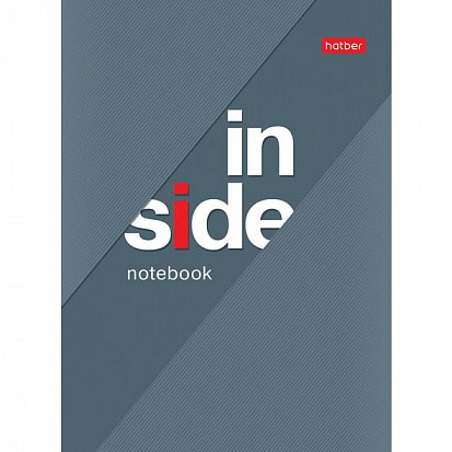 Фото товара 032162 Блокнот ХАТБЕР А6 "INSIDE", 36л., клетка, скоба (1/120) (32Б6B1) (032162)