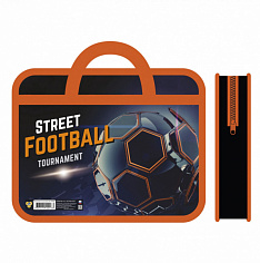 Папка для тетрадей А4 ПЧЕЛКА "КРУТОЙ МЯЧ", пласт, с ручками (30) (ПМ-А4-25, КРУТОЙ МЯЧ 2023)