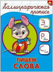 КАЛЛИГРАФИЧЕСКАЯ ПРОПИСЬ А5. альбомная. ПИШЕМ СЛОВА