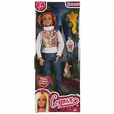 66001-C5-S-BB Кукла 29 см София сингл, кэжуал, расческа, в кор. КАРАПУЗ