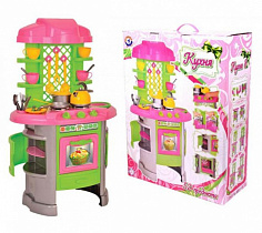 МТ Т0915 Кухня №8 с набором посуды (собран. размер 82*51*29см) 