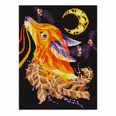 LORI Ам-001 Алмазная мозаика 30*40 см (частичное заполнение) "Лиса"