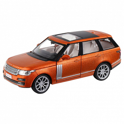 Фото 1251296JB ТМ "Автопанорама" Машинка металл., 1:34 2013 Range Rover, оранжевый,инерция, свет, звук, о