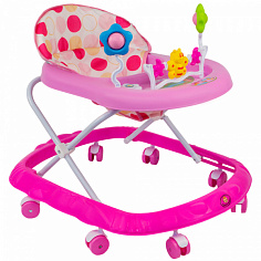 141V-1100 Ходунки розовые с музыкой 141V-1100