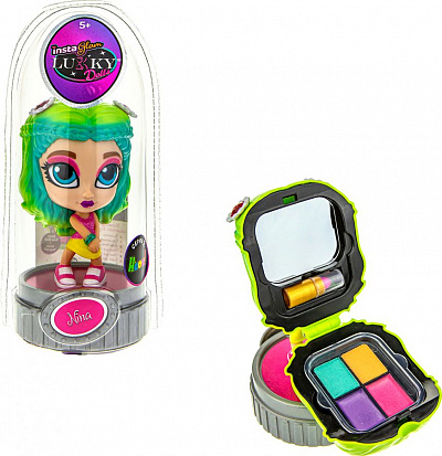 Фото товара Lukky Т21421 Instaglam Doll кукла Нина НЕОН 12 см с 2 аппликаторами и косметикой внутри:2 тени д.век