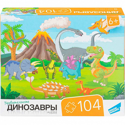Фото товара RI1002C Пазлы "104 Динозавры"