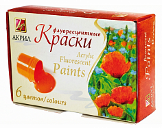 ЛУ-22С1410-08 Краски акрил. 6цв. флуоресцент Луч
