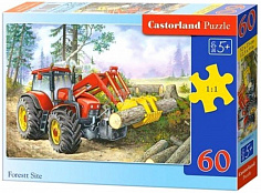 Пазлы B5-06366 Трактор, (60 деталей MIDI) Castor Land