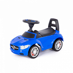 ПОЛЕ94872 Каталка-автомобиль "SuperCar" №1 со звуковым сигналом (синяя)