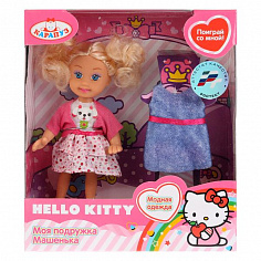 MARY011X-HK КУКЛА "КАРАПУЗ" HELLO KITTY. МАШЕНЬКА 12СМ, ТВЕРДОЕ ТЕЛО, С КОМПЛЕКТОМ ОДЕЖДЫ В КОР.