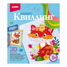 LORI Квл-029 Квиллинг. Панно "Лисёнок"