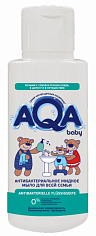02011211 AQA baby Антибактериальное жидкое мыло для всей семьи, 100 мл