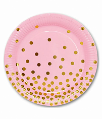 FG240525071L-2 Тарелка 10 шт, 18 см розовый FG240525071L-2