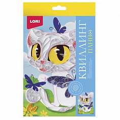 LORI Квл-039 Квиллинг. Панно "Кошечка"